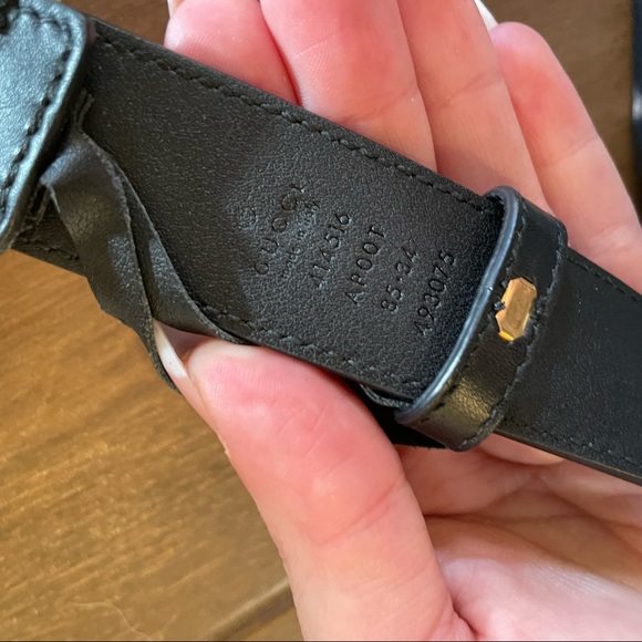 Gucci Leather Double G Belt